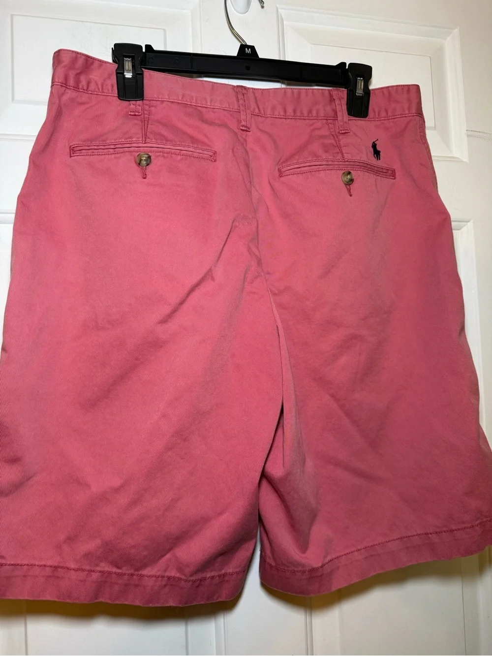 Polo Ralph Lauren Men’s Relaxed Fit Salmon Pink Chino Shorts Sz 32 Preppy Summer